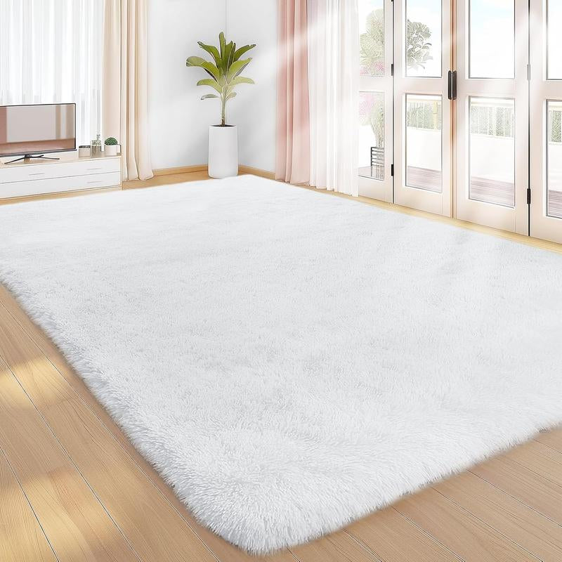 Shag Area Rugs for Bedroom Living Room,Ultra Soft Fluffy Area Rugs for Dorm, Indoor Carpet Nursery Rugs for Kids Room Home Decor, Minimalist Fluffy Rug