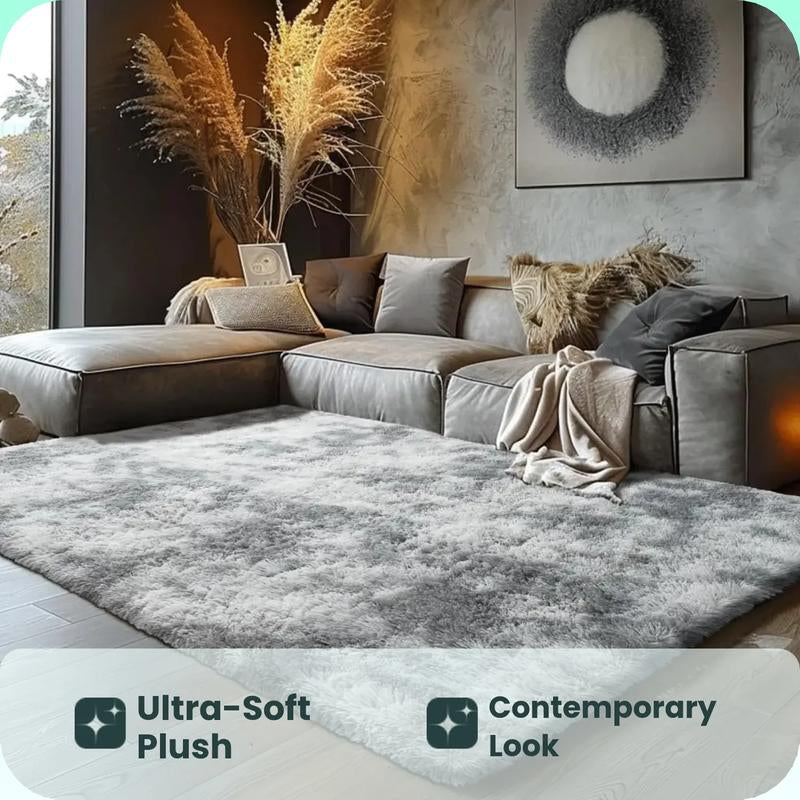 Shag Area Rugs for Bedroom Living Room,Ultra Soft Fluffy Area Rugs for Dorm, Indoor Carpet Nursery Rugs for Kids Room Home Decor, Minimalist Fluffy Rug
