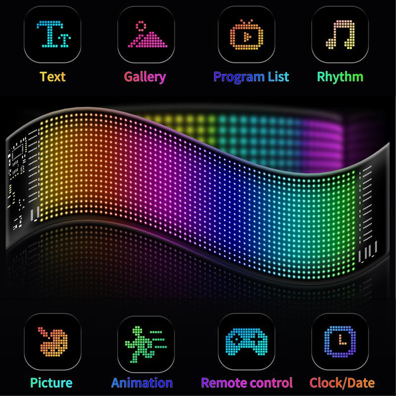 Noahtec Programmable Bluetooth-Controlled 5V LED Store Sign with Custom Text and Animation - IP66 Waterproof for Retail, Automotive, and Hospitality Applications