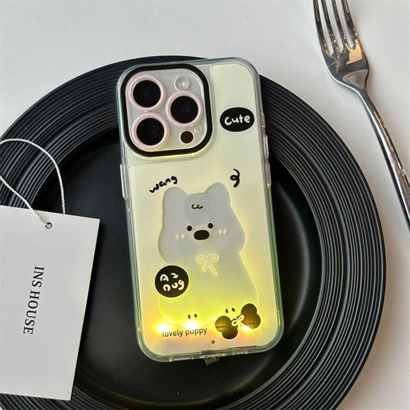 Luminous Ink Splash Cat Design - Premium Anti-Drop Protective Case for iPhone 16 Pro Max and iPhone 15