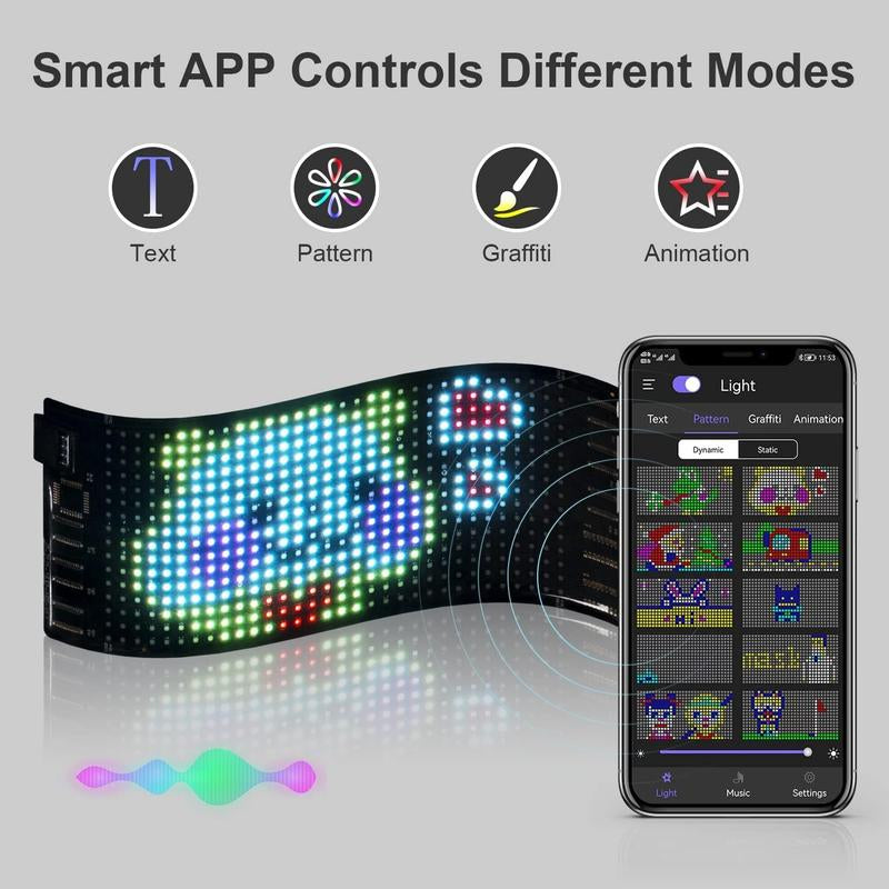 Noahtec Programmable Bluetooth-Controlled 5V LED Store Sign with Custom Text and Animation - IP66 Waterproof for Retail, Automotive, and Hospitality Applications