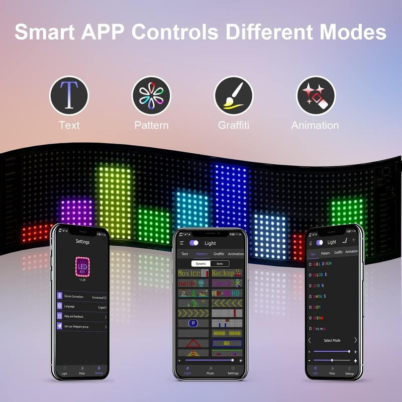 Noahtec Programmable Bluetooth-Controlled 5V LED Store Sign with Custom Text and Animation - IP66 Waterproof for Retail, Automotive, and Hospitality Applications