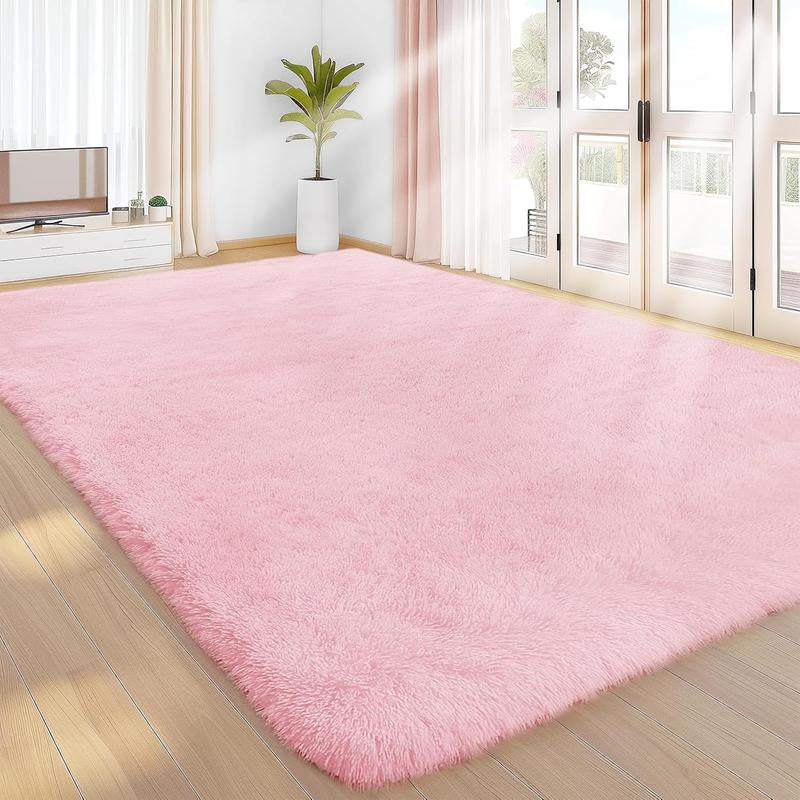 Shag Area Rugs for Bedroom Living Room,Ultra Soft Fluffy Area Rugs for Dorm, Indoor Carpet Nursery Rugs for Kids Room Home Decor, Minimalist Fluffy Rug