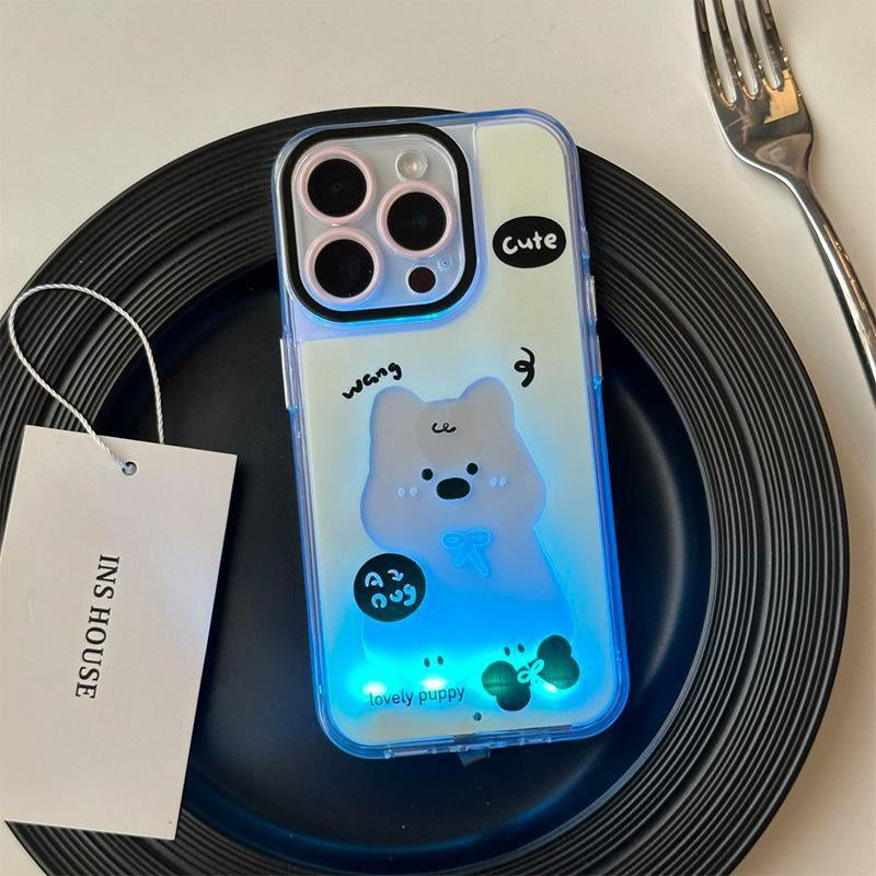 Luminous Ink Splash Cat Design - Premium Anti-Drop Protective Case for iPhone 16 Pro Max and iPhone 15