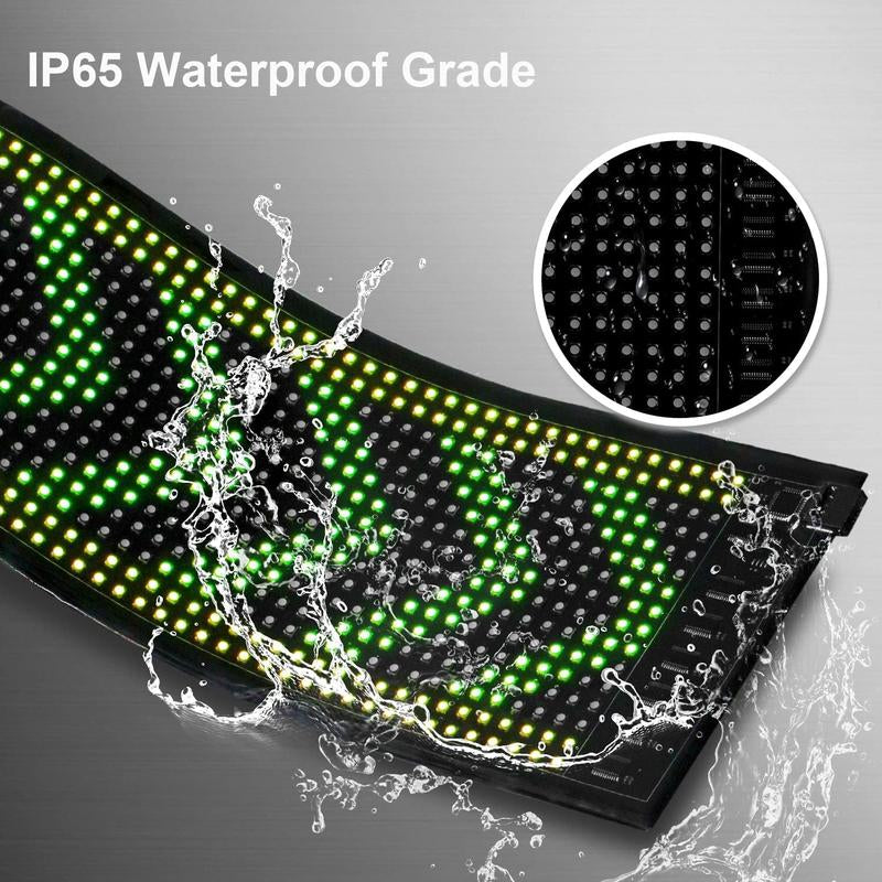 Noahtec Programmable Bluetooth-Controlled 5V LED Store Sign with Custom Text and Animation - IP66 Waterproof for Retail, Automotive, and Hospitality Applications